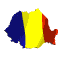 Bandera de Ruman�a en movimiento