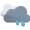 Cielos cubiertos con lluvia débil