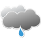 Cielos cubiertos con lluvia débil