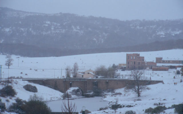 Nieve en Valsa�n, Segovia.