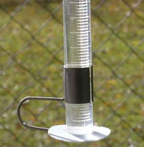 Evapor�metro Pich�, mide la evaporaci�n potencial.