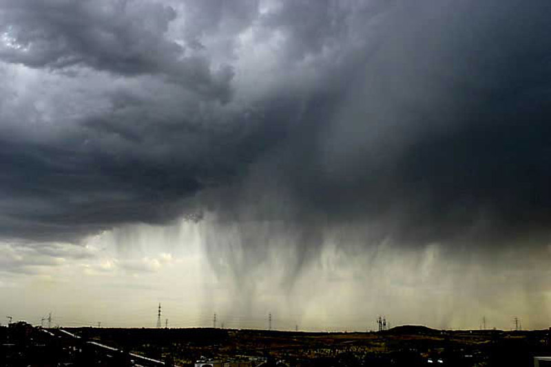 Virga en Coslada, Madrid.