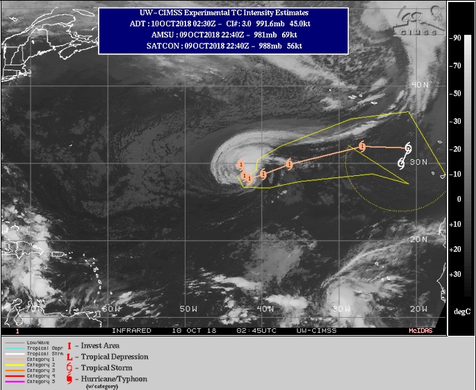 Huracán Leslie: dónde ver todas las alertas meteorológicas Huracán Leslie: dónde ver todas las alertas meteorológicas