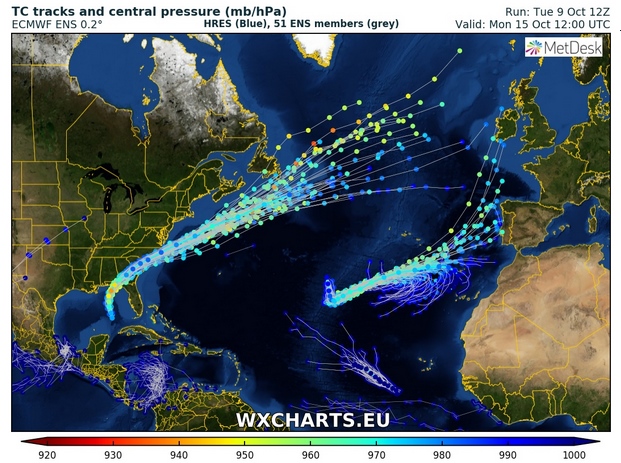 El Gobierno de Canarias pone en preaviso a los cabildos por el ciclón tropical Leslie