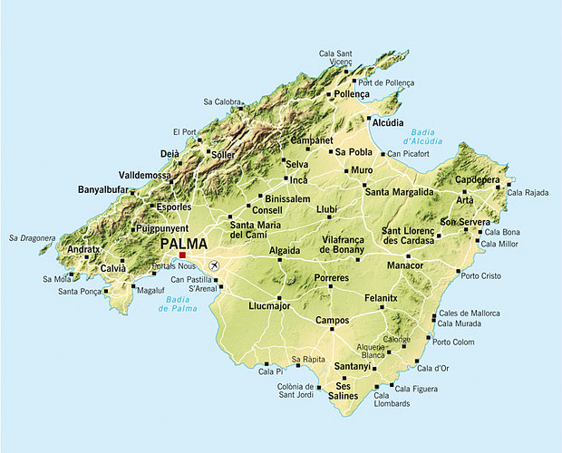 mapa de Mallorca