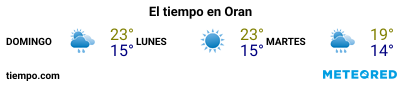 Previsión del tiempo en el puerto de Orán para los próximos 3 días