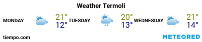Weather forecast at the port of Termoli for the next 3 days
