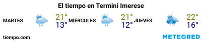 Previsión del tiempo en el puerto de Termini Imerese para los próximos 3 días