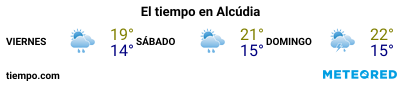 Previsión del tiempo en el puerto de Mallorca (Alcudia) para los próximos 3 días