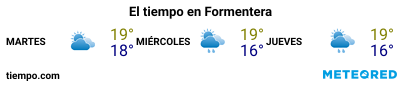 Previsión del tiempo en el puerto de Formentera para los próximos 3 días