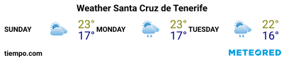 Weather forecast at the port of Tenerife (Santa Cruz) for the next 3 days