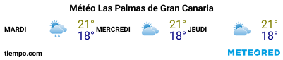Météo au port de Grande Canarie (Las Palmas G.C.) pour les 3 prochains jours